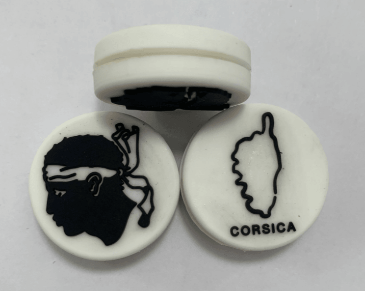 Antivibrateur logo Corse - lot de 3