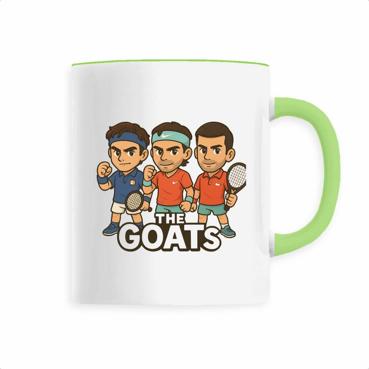 Mug Trio Federer - Nadal - Djokovic THE GOATS Légendes du Tennis