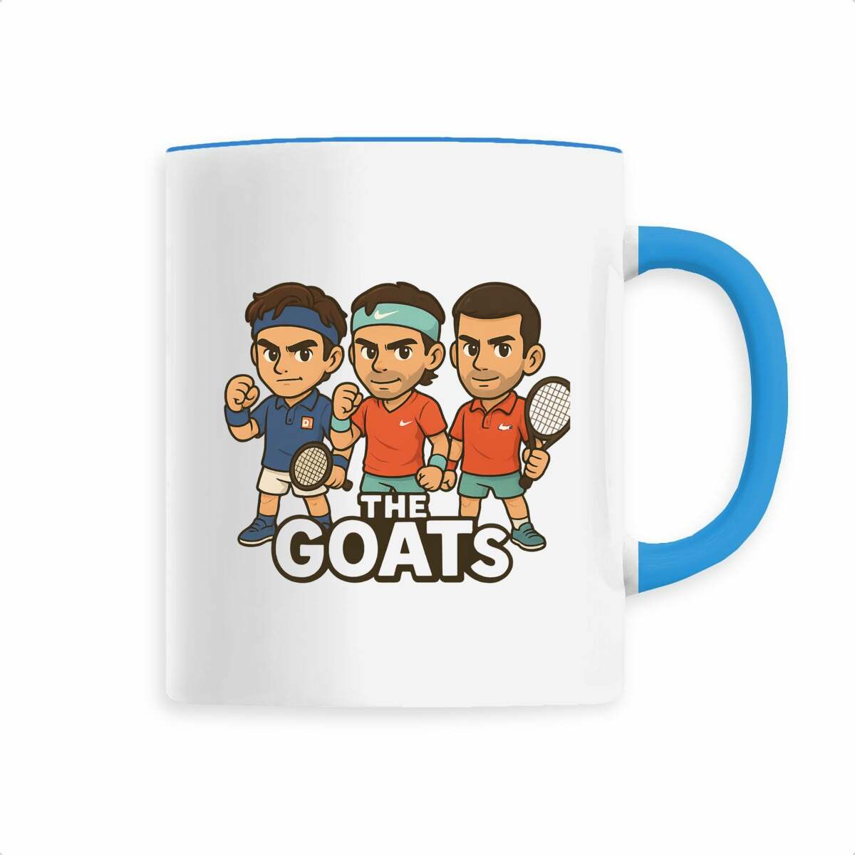 Mug Trio Federer - Nadal - Djokovic THE GOATS Légendes du Tennis