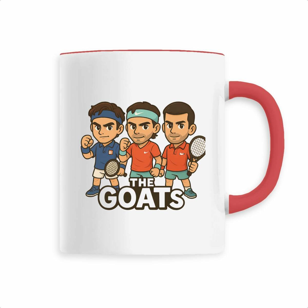 Mug Trio Federer - Nadal - Djokovic THE GOATS Légendes du Tennis