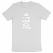 T-shirt keep calm play tennis Homme