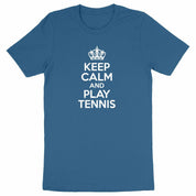 T-shirt keep calm play tennis Homme