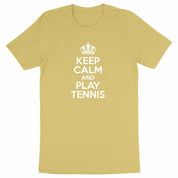 T-shirt keep calm play tennis Homme
