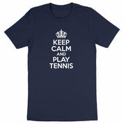 T-shirt keep calm play tennis Homme