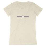 T-shirt Balle tennis blanche et bleue Femme