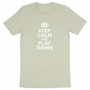 T-shirt keep calm play tennis Homme