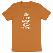 T-shirt keep calm play tennis Homme