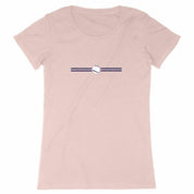 T-shirt Balle tennis blanche et bleue Femme