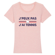 Charger l&#39;image dans la galerie, T-shirt J&#39;peux pas j&#39;ai tennis Balle blanche Femme
