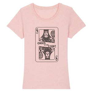 T-shirt carte Queen of the court Femme
