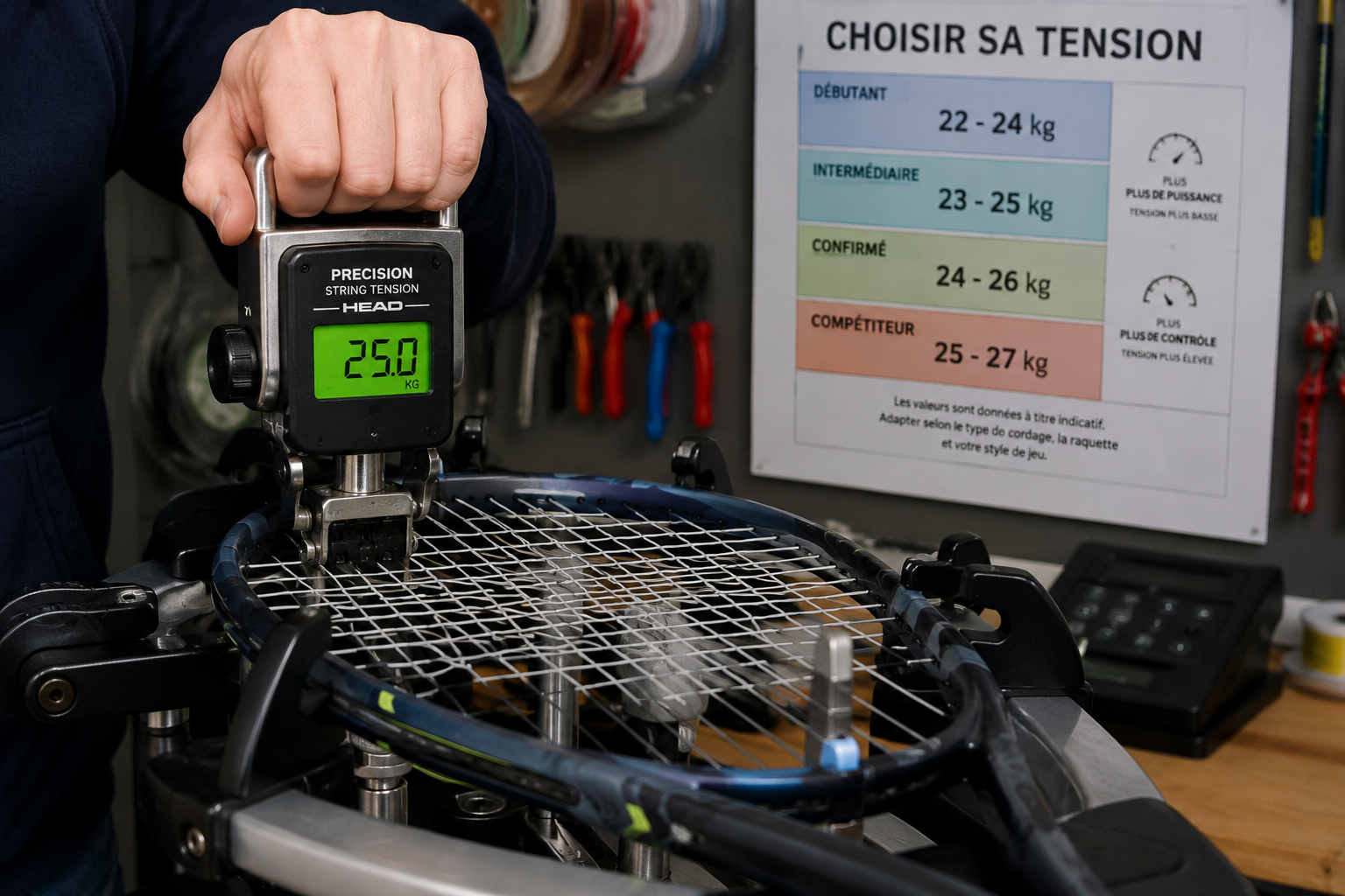 Quelle tension de cordage tennis ? Le guide complet par niveau