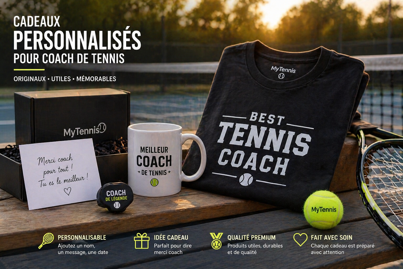 Quel cadeau offrir à son prof ou coach de tennis : guide 2026