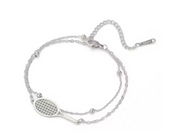 Bracelet Raquette de Tennis épurée – Doré ou Argenté