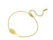 Bracelet Raquette de Tennis épurée – Doré ou Argenté