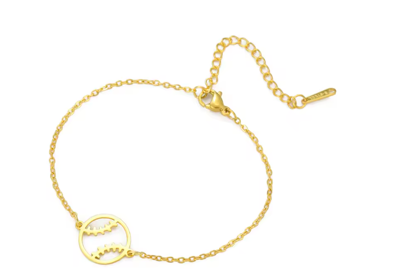 Bracelet Balle de Tennis épuré – Doré ou Argenté