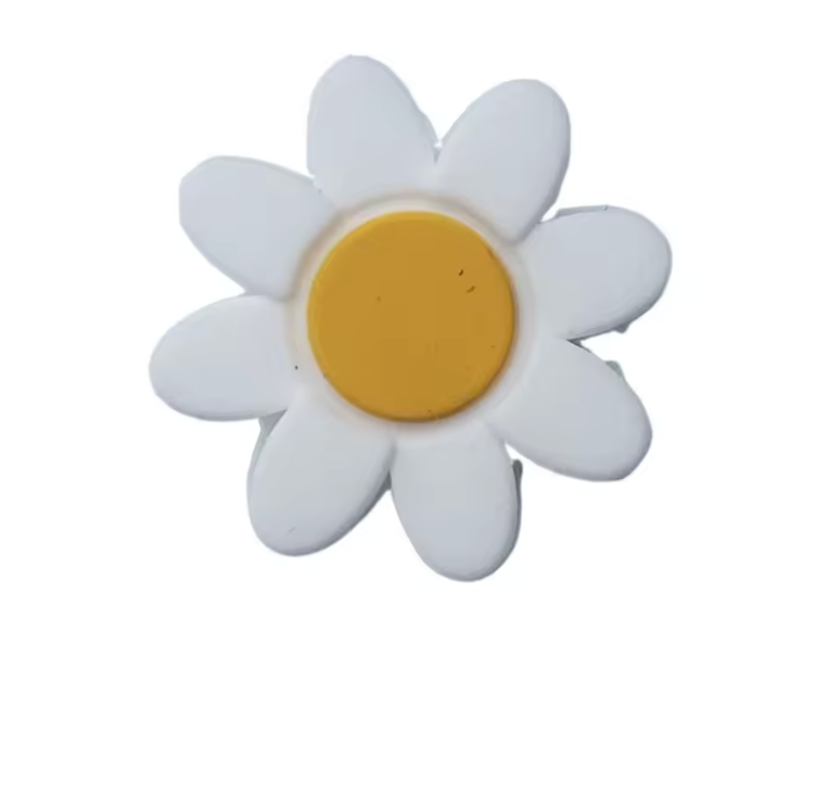 antivibrateur fleur jaune et blanche
