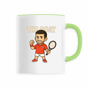 Tennis Mug Novak Djokovic Manga THE GOAT Strength and Resilience