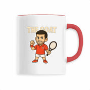Tennis Mug Novak Djokovic Manga THE GOAT Strength and Resilience