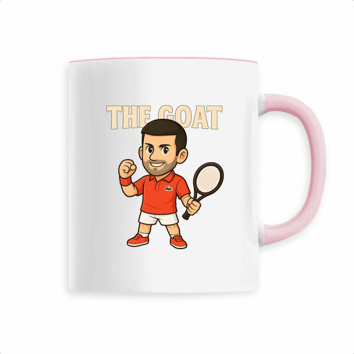 Tennis Mug Novak Djokovic Manga THE GOAT Strength and Resilience
