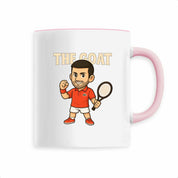 Tennis Mug Novak Djokovic Manga THE GOAT Strength and Resilience