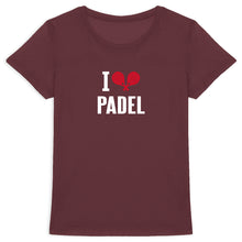 Charger l&#39;image dans la galerie, T-shirt Femme I Love Padel 
