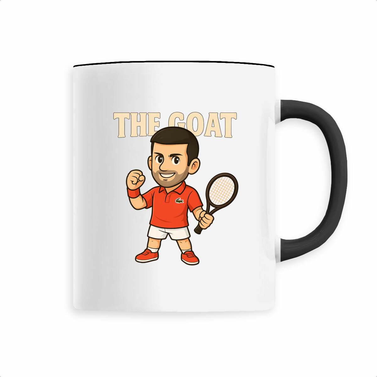 Tennis Mug Novak Djokovic Manga THE GOAT Strength and Resilience