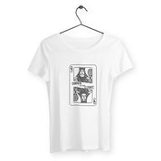T-shirt carte Queen of the court Femme