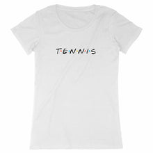 Charger l&#39;image dans la galerie, T-shirt Tennis friends noir Femme
