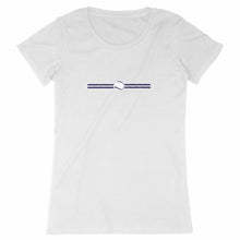 Charger l&#39;image dans la galerie, T-shirt Balle tennis blanche et bleue Femme
