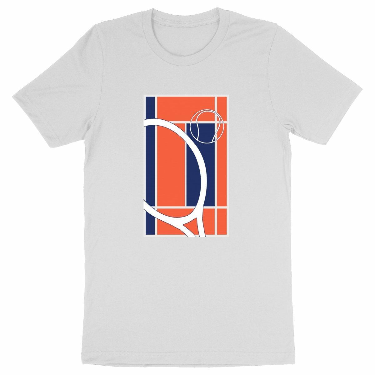 T-shirt terrain tennis orange Homme
