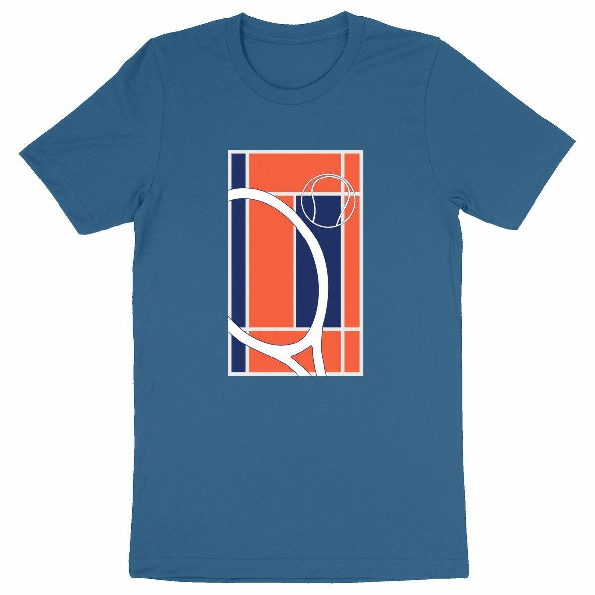 T-shirt terrain tennis orange Homme