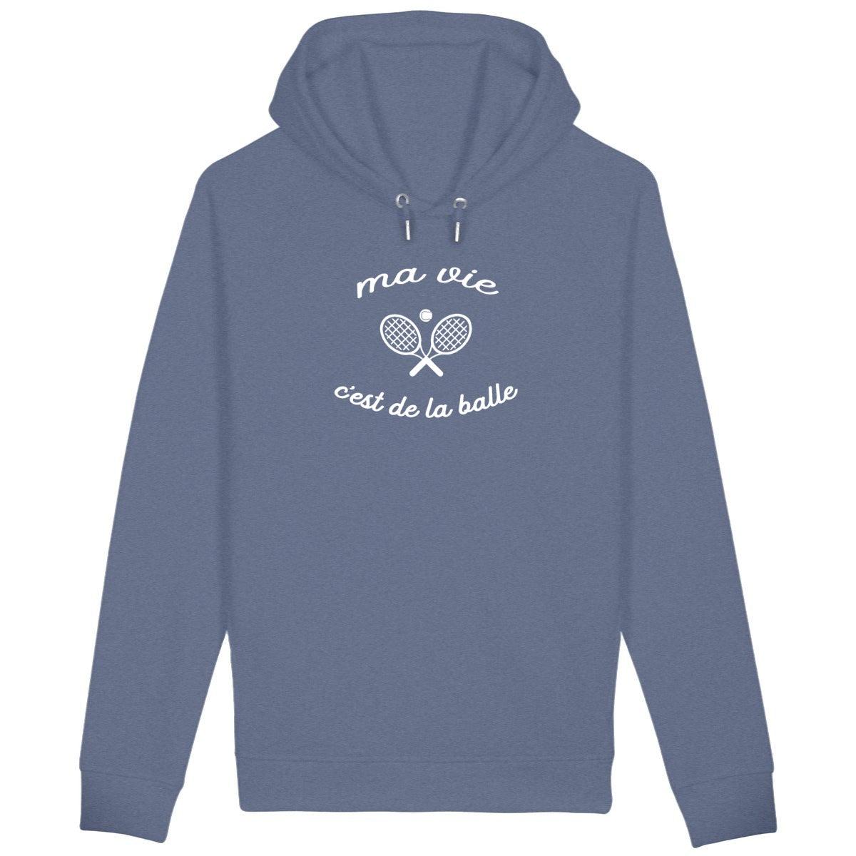 Sweat Tennis Ma vie c'est de la balle Femme