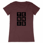T-shirt Lettres TENNIS Femme
