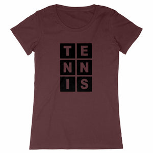 T-shirt Lettres TENNIS Femme