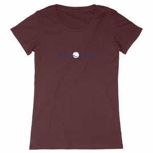 T-shirt Balle tennis blanche et bleue Femme