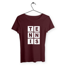 Charger l&#39;image dans la galerie, T-shirt Lettres TENNIS blanc Femme
