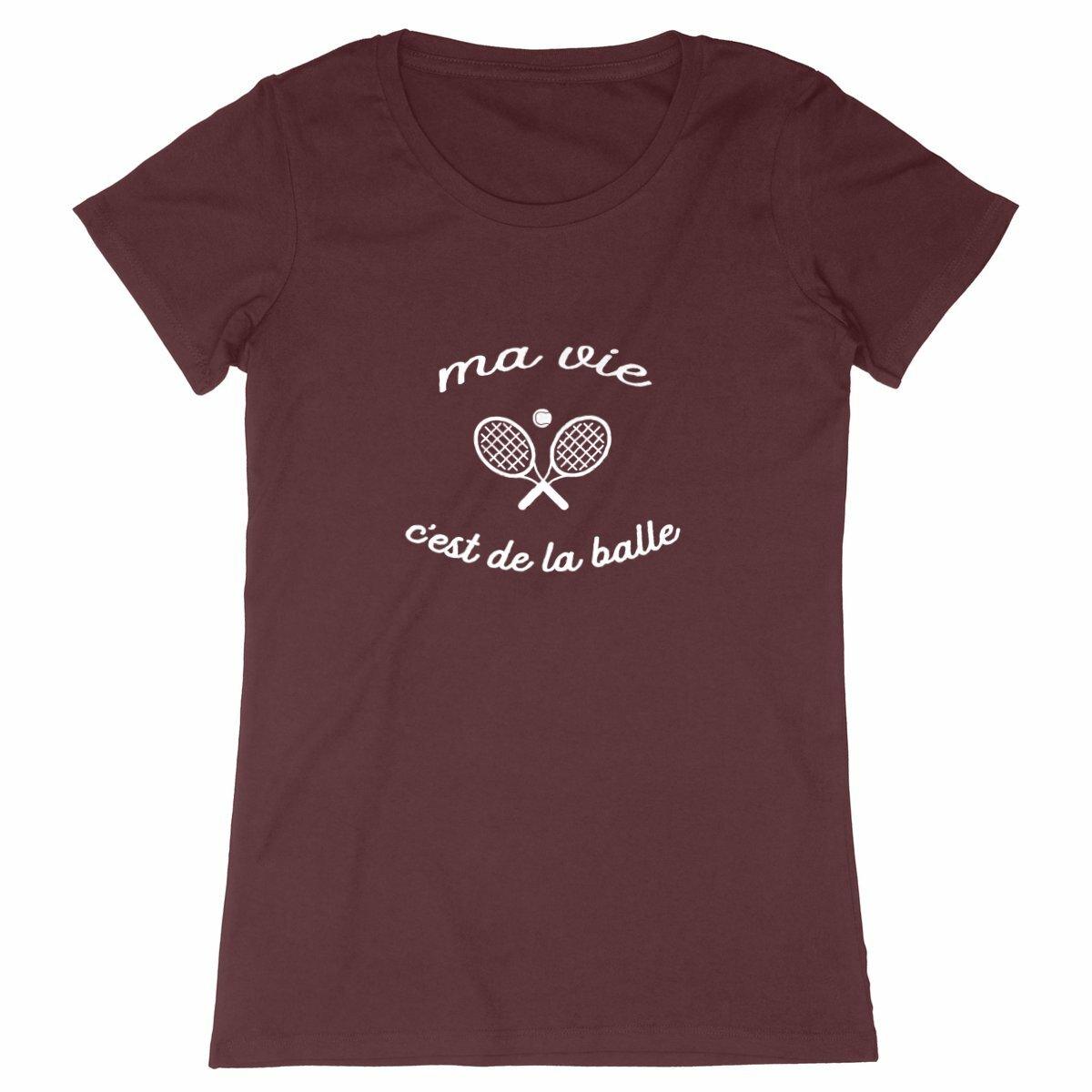 T-shirt Ma vie cest de la balle Femme