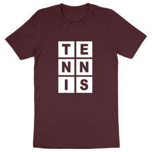 T-shirt Lettres TENNIS blanc Homme