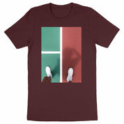 Terrain tennis T-shirt red & green Men