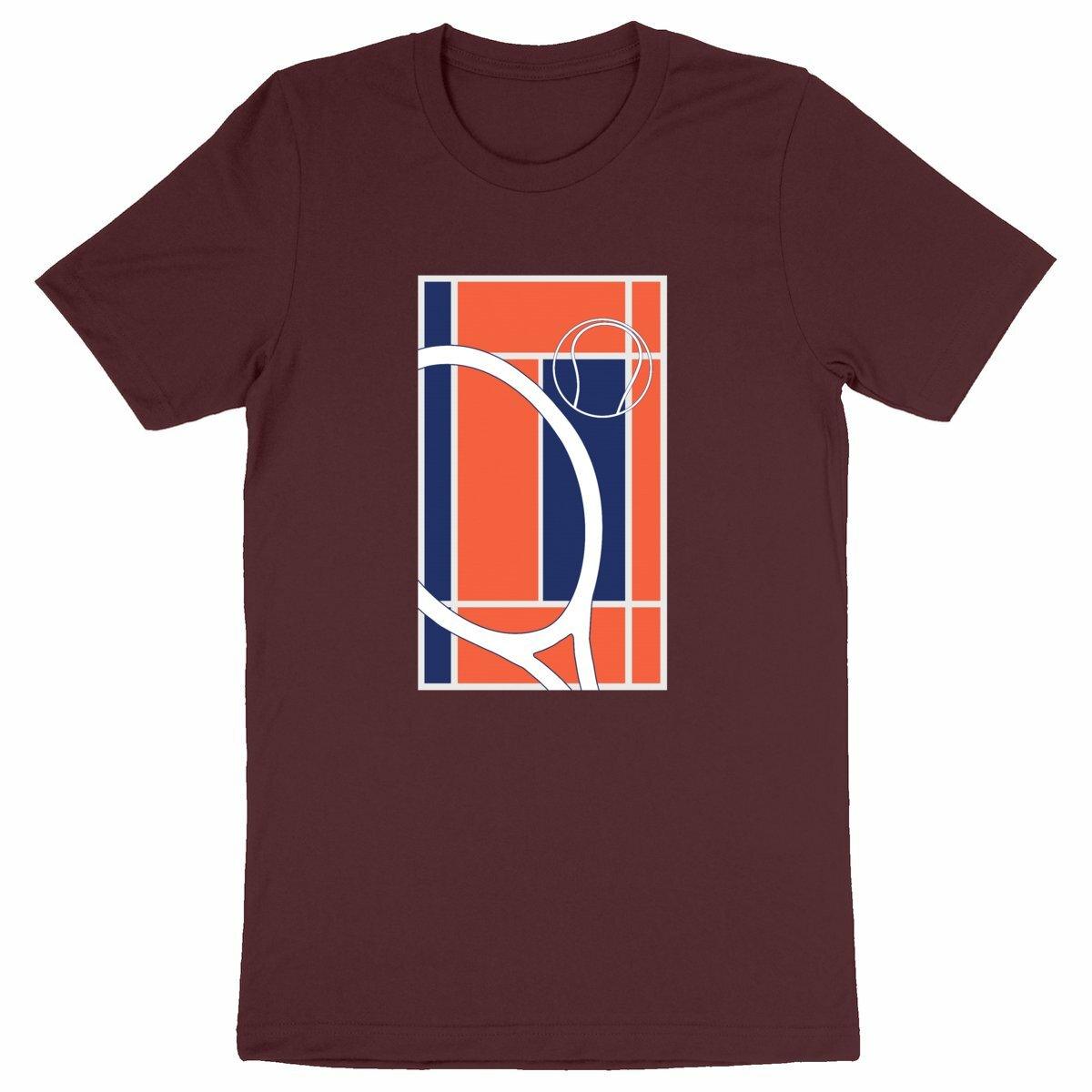 T-shirt terrain tennis orange Homme