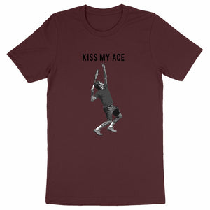 T-shirt Kiss my ace Noir Blanc Homme