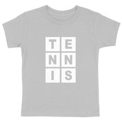 Letters T E N N I S white Child