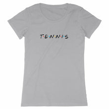 Charger l&#39;image dans la galerie, T-shirt Tennis friends noir Femme
