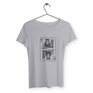 T-shirt carte Queen of the court Femme