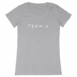 T-shirt Tennis friends blanc Femme