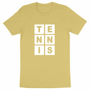 T-shirt Lettres TENNIS blanc Homme