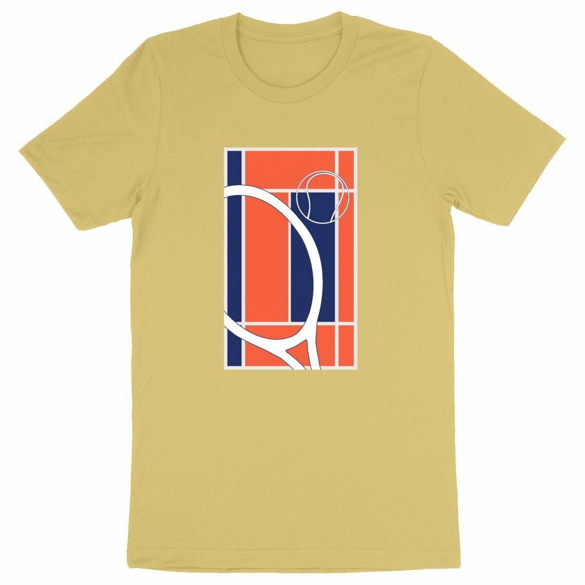 T-shirt terrain tennis orange Homme