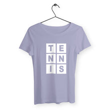 Charger l&#39;image dans la galerie, T-shirt Lettres TENNIS blanc Femme
