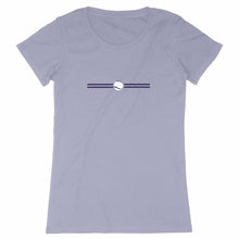 Charger l&#39;image dans la galerie, T-shirt Balle tennis blanche et bleue Femme
