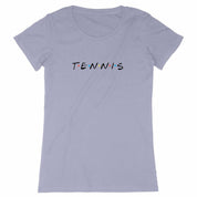 T-shirt Tennis friends noir Femme
